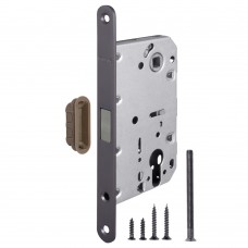 Замок межкомнатный Fuaro (Фуаро) под цилиндр MAGNET M85C-50 GR (графит) (new plate)