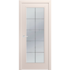 Межкомнатная дверь Арсенал 1 (Эмаль мокко) Остекленная