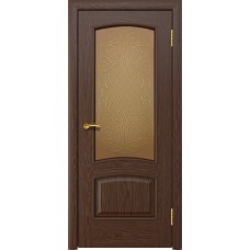 Межкомнатная дверь Ellada Porte Аврора Дуб бургундский Вильена