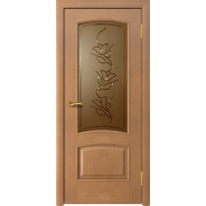 Межкомнатная дверь Ellada Porte Аврора Анегри светлый Вьюн гравировка