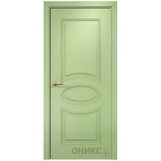Межкомнатная дверь Оникс Эллипс Эмаль фисташка МДФ