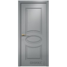 Межкомнатная дверь Оникс Эллипс Эмаль по RAL7040 МДФ