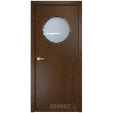 Межкомнатная дверь Оникс Сфера Орех тангентальный со стеклом
