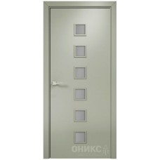 Межкомнатная дверь Оникс Вега Эмаль 7038 по МДФ со стеклом