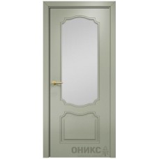 Межкомнатная дверь Оникс Венеция Эмаль 7038 по МДФ со стеклом