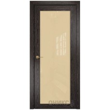 Межкомнатная дверь Оникс Сорбонна Тангентальный абрикос со стеклом