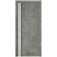 Межкомнатная дверь Оникс Duo CPL лофт / бетон светлый со стеклом