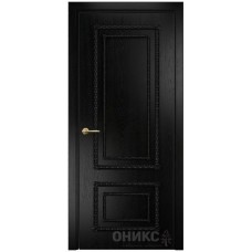 Межкомнатная дверь Оникс Прима Эмаль черная по ясеню