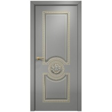 Межкомнатная дверь Оникс Цезарь Эмаль RAL 7036 по МДФ патина золото