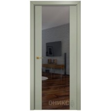 Межкомнатная дверь Оникс Урбан Эмаль 7038 по МДФ с зеркалом