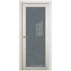 Межкомнатная дверь Оникс Сорбонна Жемчужный ясень со стеклом
