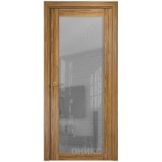 Межкомнатная дверь Оникс Сорбонна Зебрано со стеклом