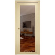 Межкомнатная дверь Оникс Сорбонна эмаль RAL 1015 по ясеню с зеркалом