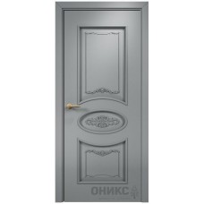 Межкомнатная дверь Оникс Эллипс Эмаль по RAL7040 МДФ