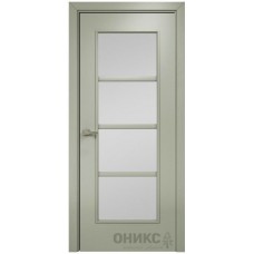 Межкомнатная дверь Оникс Модерн Эмаль 7038 по ясеню со стеклом