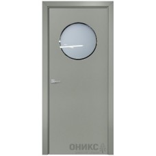 Межкомнатная дверь Оникс Сфера CPL светло серый со стеклом