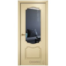Межкомнатная дверь Оникс Венеция эмаль RAL 1015 по МДФ со стеклом