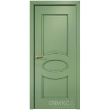Межкомнатная дверь Оникс Эллипс эмаль RAL 6021 по МДФ