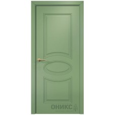 Межкомнатная дверь Оникс Эллипс эмаль RAL 6021 по МДФ