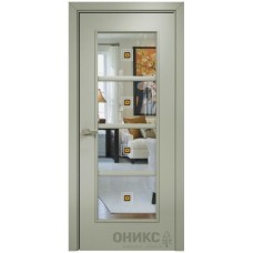 Межкомнатная дверь Оникс Модерн Эмаль 7038 по МДФ фьюзинг