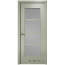 Межкомнатная дверь Оникс Модерн Эмаль 7038 по МДФ со стеклом