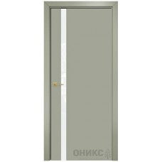 Межкомнатная дверь Оникс Престиж 1 Эмаль 7038 по МДФ со стеклом