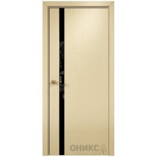 Межкомнатная дверь Оникс Престиж 1 эмаль RAL 1015 по ясеню со стеклом