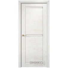 Межкомнатная дверь Оникс Тектон 3 Белая эмаль патина золото