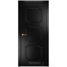 Межкомнатная дверь Оникс Валенсия Эмаль черная МДФ