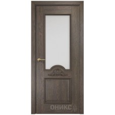 Межкомнатная дверь Оникс Византия Дуб античный со стеклом