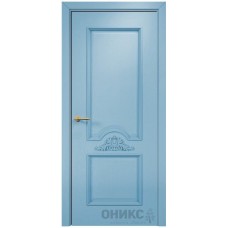 Межкомнатная дверь Оникс Византия Эмаль голубая по ясеню