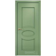 Межкомнатная дверь Оникс Эллипс эмаль RAL 6021 по ясеню