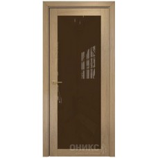 Межкомнатная дверь Оникс Сорбонна Капучино со стеклом