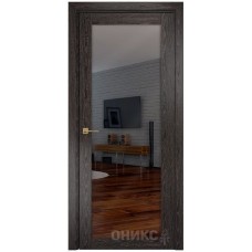 Межкомнатная дверь Оникс Сорбонна Тангентальный абрикос с зеркалом
