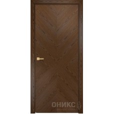 Межкомнатная дверь Оникс Авангард Орех тангентальный шпон №6