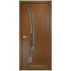 Межкомнатная дверь Оникс Порто Орех с зеркалом