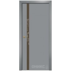Межкомнатная дверь Оникс Престиж 1 Эмаль по RAL7040 МДФ со стеклом