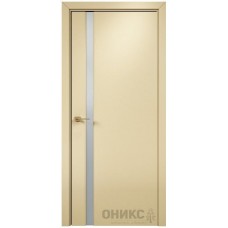 Межкомнатная дверь Оникс Престиж 1 эмаль RAL 1015 по МДФ со стеклом