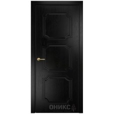 Межкомнатная дверь Оникс Валенсия Эмаль черная по ясеню