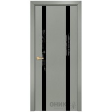 Межкомнатная дверь Оникс Верона 2 CPL светло серый со стеклом