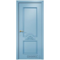 Межкомнатная дверь Оникс Византия Эмаль голубая МДФ