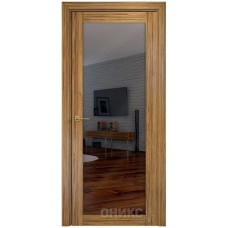 Межкомнатная дверь Оникс Сорбонна Зебрано с зеркалом