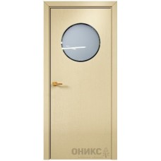 Межкомнатная дверь Оникс Сфера эмаль RAL 1015 по ясеню со стеклом