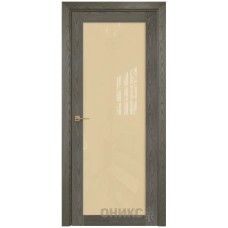Межкомнатная дверь Оникс Сорбонна Дуб арктик со стеклом