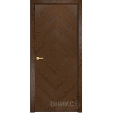Межкомнатная дверь Оникс Авангард Орех тангентальный шпон №5