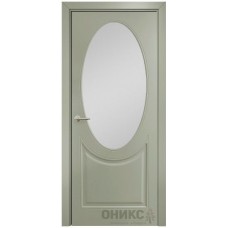 Межкомнатная дверь Оникс Брюссель Эмаль 7038 по МДФ со стеклом