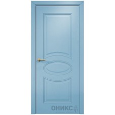 Межкомнатная дверь Оникс Эллипс Эмаль голубая по ясеню