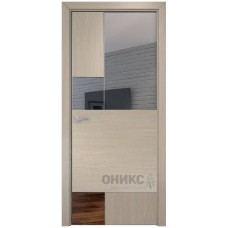 Межкомнатная дверь Оникс New York Мокко с зеркалом