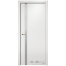 Межкомнатная дверь Оникс Престиж 1 CPL белый со стеклом
