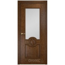 Межкомнатная дверь Оникс Рада Каштан со стеклом